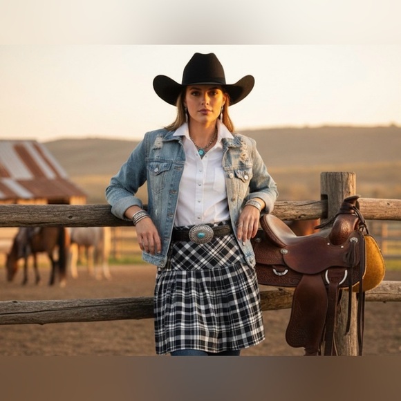 Emporio Armani Dresses & Skirts - EMPORIO ARMANI SKIRT BLACK & WHITE SIZE 40 Italy  US 4 please see measurement